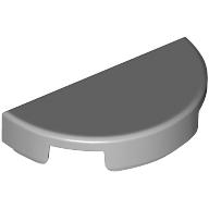 Tile Round 1 × 2 Half Circle Hellblaugrau