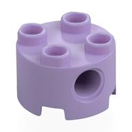 Brick Round 2 × 2, Pin Holes Lavender