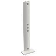Stütze halb rund 2 × 4 × 13 Weiß