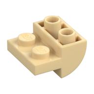Brick Curved Inverted 2 × 2 with 1 × 2 Cutouts Tan
