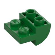 Brick Curved Inverted 2 × 2 with 1 × 2 Cutouts Grün