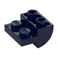 Brick Curved Inverted 2 × 2 with 1 × 2 Cutouts Dunkelblau