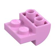 Brick Curved Inverted 2 × 2 with 1 × 2 Cutouts Bright Pink