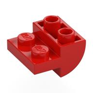 Brick Curved Inverted 2 × 2 with 1 × 2 Cutouts Rot