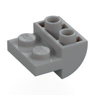 Brick Curved Inverted 2 × 2 with 1 × 2 Cutouts Hellblaugrau