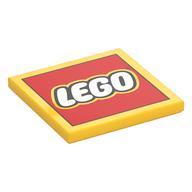 Tile 4 × 4 with LEGO Logo print
