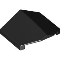 Brick Sloped 33° 2 × 2 Double / Inverted Black