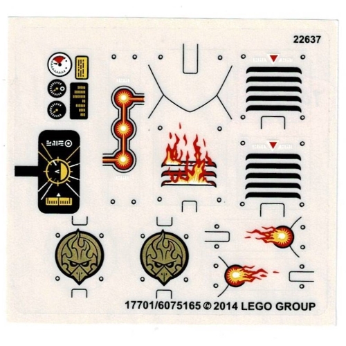 Sticker Sheet for Set 70142-1 in [No Color/Any Color]