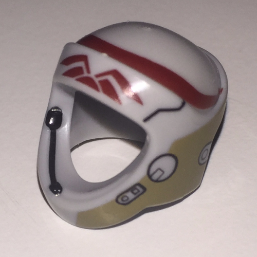 Helmet Rebel, Open Face with A-wing Pilot Print Hellblaugrau