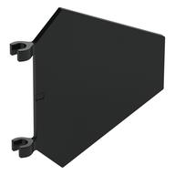 Flag 5 × 6 Hexagonal with U Clips Schwarz