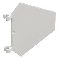Flag 5 × 6 Hexagonal with U Clips Weiß