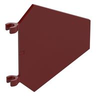 Flag 5 × 6 Hexagonal with U Clips Dark Red