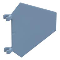 Flag 5 × 6 Hexagonal with U Clips Sandblau