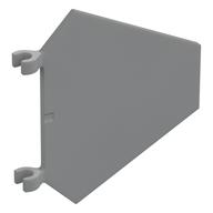 Flag 5 × 6 Hexagonal with U Clips Hellblaugrau