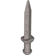 Weapon Sword with Thick Crossguard (Roman Gladius) Flat Silver