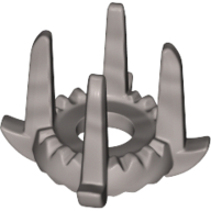 Crown with 4 Tall Spikes Flat Silver