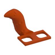 Minifig Hipwear Tail Raccoon / Cat / Fox Costume [Plain] Rotorange