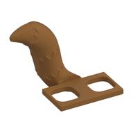 Minifig Hipwear Tail Raccoon / Cat / Fox Costume [Plain] Mittelnougat