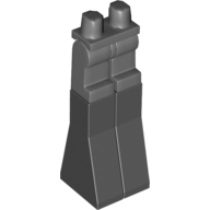 Legs and Hips with Black Sloped Extensions Dark Bluish Gray