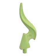 Wave / Flame Rounded Single with Pin Yellowish Green