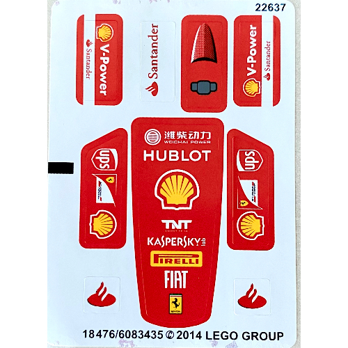 Stickerbogen für Set 40190-1 [Keine Farbe/Beliebige Farbe]