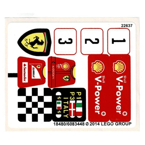Stickerbogen für Set 40194-1 [Keine Farbe/Beliebige Farbe]