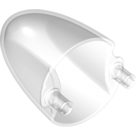 Windscreen 4 × 4 × 5 Cone with Pins Trans-Clear