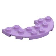 Plate Round Half 3 × 6 with 1 × 2 Cutout Medium Lavender