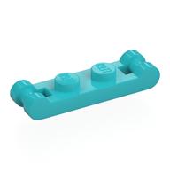 Plate Special 1 × 2 with Handles on Ends Medium Azure