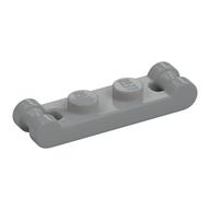 Plate Special 1 × 2 with Handles on Ends Hellblaugrau