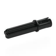 Technic Axle Pin 3L with Friction Ridges Lengthwise and 2L Axle Schwarz