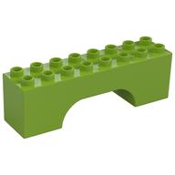 Duplo Stein 2 × 8 × 2 Bogen Limette