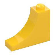 Brick Curved 1 × 3 × 2 Inverted [Inside Bow] Yellow