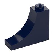 Brick Curved 1 × 3 × 2 Inverted [Inside Bow] Dunkelblau