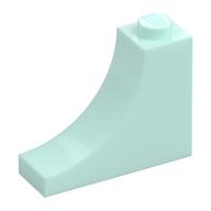 Brick Curved 1 × 3 × 2 Inverted [Inside Bow] Light Aqua
