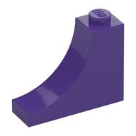 Brick Curved 1 × 3 × 2 Inverted [Inside Bow] Dunkellila