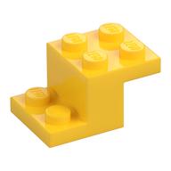 Bracket 3 × 2 × 1 1/3 with Pin Bottom Yellow