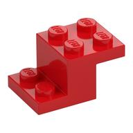 Winkel 3 × 2 × 1 1/3 mit Pin unten Rot