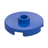 Plate Special Round 2 × 2 with Center Stud (Jumper Plate) Blue