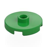 Plate Special Round 2 × 2 with Center Stud (Jumper Plate) Bright Green