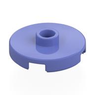Plate Special Round 2 × 2 with Center Stud (Jumper Plate) Blue Violet