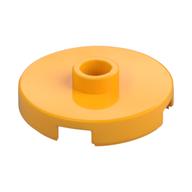 Plate Special Round 2 × 2 with Center Stud (Jumper Plate) Bright Light Orange