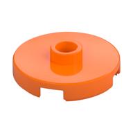 Plate Special Round 2 × 2 with Center Stud (Jumper Plate) Orange