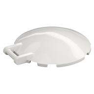 Dish 6 × 6 Inverted - No Studs with Handle White