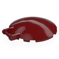 Dish 6 × 6 Inverted - No Studs with Handle Dark Red