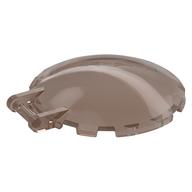Dish 6 × 6 Inverted - No Studs with Handle Trans-Brown