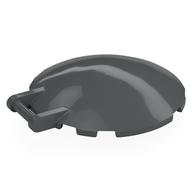 Dish 6 × 6 Inverted - No Studs with Handle Dark Bluish Gray