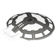 Dish 6 × 6 Inverted - No Studs with Handle with SW 8 Cockpit Print Trans-Clear