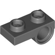 Plate Special 1 × 2 with Pin Hole Underneath Dunkelblaugrau