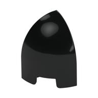 Brick Round Curved 1 × 1 × 1 1/3 Quarter Dome Black